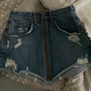 LF carmar denim skirt